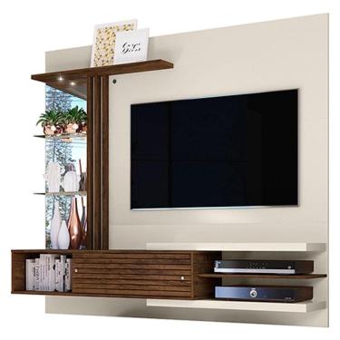 Imagem de Estante Home Theater Suspenso Frizz Supreme Off White Savana - Madetec