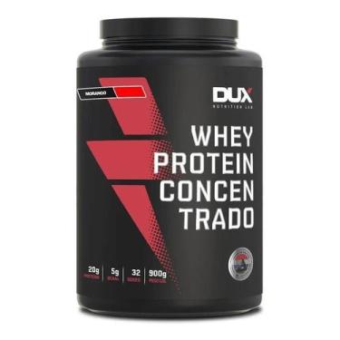 Imagem de Whey Protein Concentrado Pote 900g Sabor Morango Dux Nutriti - Congrat