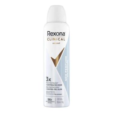 Imagem de Rexona Clinical Antitranspirante Aerossol Sem Perfume 150 ml