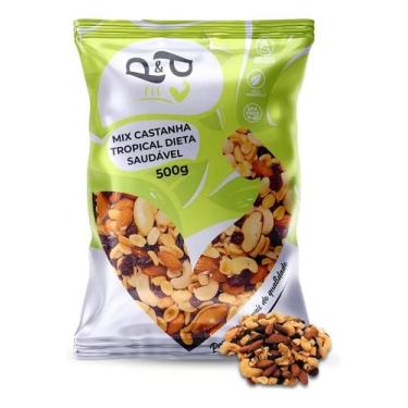 Imagem de Mix Tropical Nuts 500g Castanha Amêndoa Amendoim Uva - P&P - Congratul
