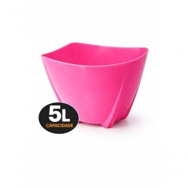 Imagem de Champanheira Rosa 5l Balde De Gelo Cachepô Utensílios Festa Bar Restau