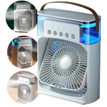 Imagem de Mini climatizador ar frio ventilador umidificador ar condicionado port