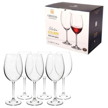 Imagem de Conjunto 6 taças para vinho bordeaux de cristal gastro 580ml - Etilux