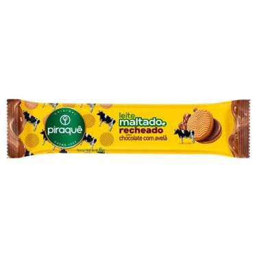 Imagem de Biscoito Piraquê Leite Maltado Cobertura de Chocolate com Avelã 85g