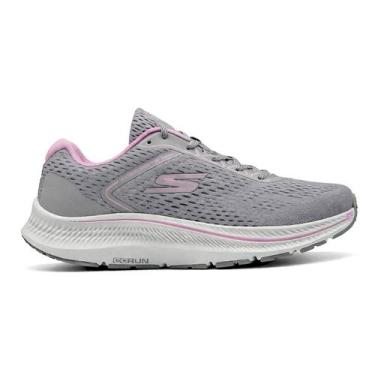 Imagem de Tênis Skechers Go Run Consistent 2 Mile Marker Feminino, 36, Cinza, Ro
