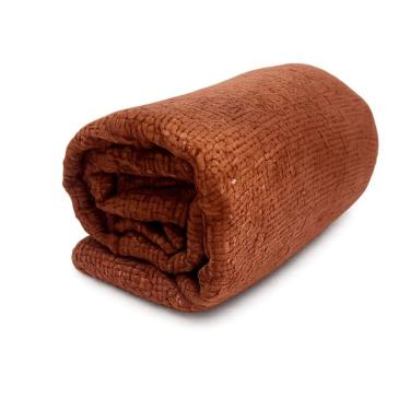 Imagem de Manta Artesanal Milão I 1,70x1,40cm em Poliéster Textura Suave para Sofá Cama e Poltron...