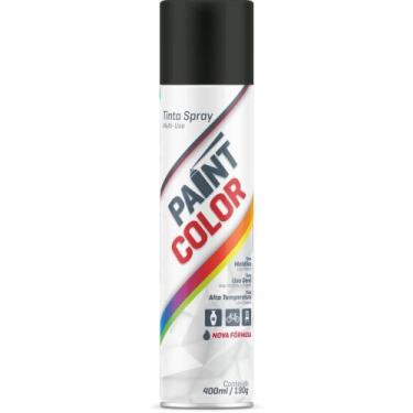 Imagem de Tinta SPRAY Paintcolor 400ML Preto Brilhan - Baston