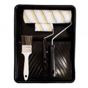 Imagem de Kit Pintura Compel Com 4 Pecas - Bandeja + 2Rolos + Suporte