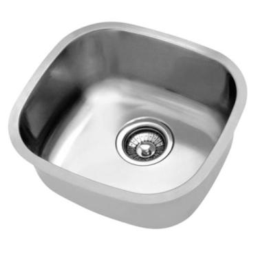 Imagem de Cuba de Embutir Docol Invicta 37x34x18 cm em Aço Inox Alto Brilho com 