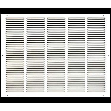 Imagem de Grade de ar de retorno de 63,5 cm x 55,8 cm - parede lateral e teto - difusor de tampa de duto de ventilação HVAC - [branco] [Dimensões externas: 66,75 W x 23,75 pol. A]