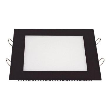 Imagem de Painel de Led Taschibra Quadrado Lux de Embutir 24W Bivolt Preto 4000K Luz Neutra