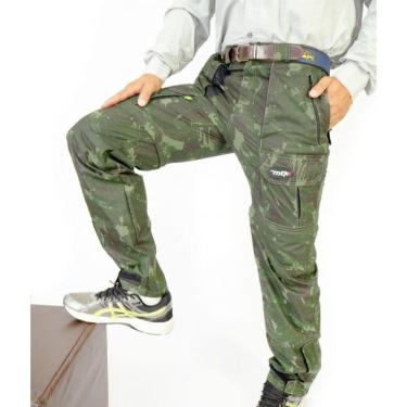 Imagem de Calça de Pesca MTK Amazon vira Bermuda Camuflada Verde