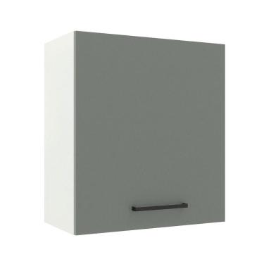 Imagem de Armário Aéreo Madesa Agata 60 Cm 1 Porta Branco Cinza