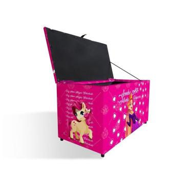 Imagem de Baú Puff Caixa Para Guardar Brinquedos E Objetos - Ift00