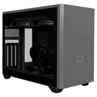 Imagem de Cooler Master NR200P MAX SFF Small Form Factor Mini-ITX Case with Custom 280mm AIO, 850W SFX Gold PSU, Triple-Slot GPU, Premium PCIe Gen4 Riser, Tempered Glass or Vented Panel Option