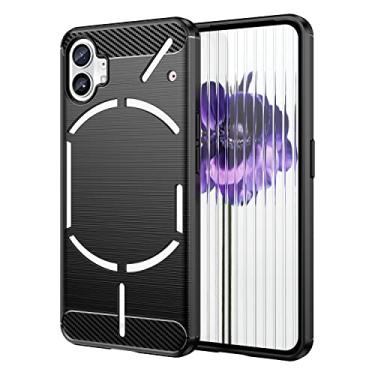 Imagem de For Nothing Phone 1 Brushed Texture Carbon Fiber TPU Phone Case
