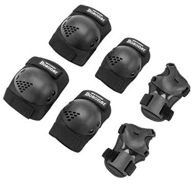 Imagem de Joelheira BOSONER para crianças/jovens para patins, ciclismo, BMX, skate, patins, patinação, patinação, patinação, esportes