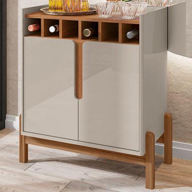 Imagem de Bar Liz 2 Portas Off White/cedro - Casa D