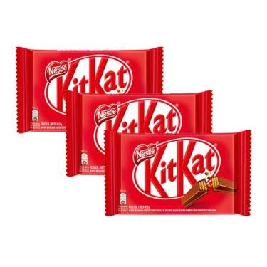 Imagem de Kit 3 Chocolate Nestlé Kit Kat 41,5G
