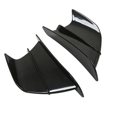 Imagem de Spoiler Lateral Motocicleta, Asas Aerodinâmicas Carenagem Dianteira para Z900 Z1000 (Preto brilhante)