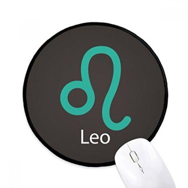 Imagem de DIYthinker July August Leo Constellation Pattern Mouse Pad Desktop Office Tapete redondo para computador