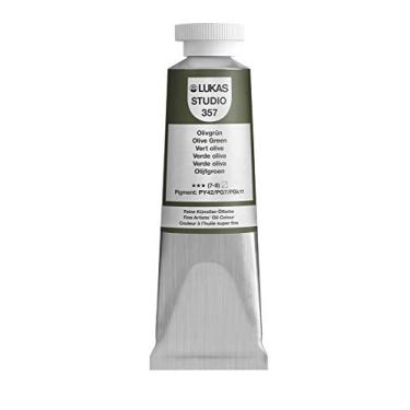 Imagem de LUKAS Studio Tinta profissional de pintura a óleo profissional de alto pigmento - tubo de 37 ml - verde oliva