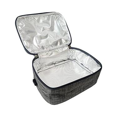Imagem de WeiLaiKeQi Lancheiras aquecidas por USB, recipientes de saco, pano Oxford, lancheira de almoço, forno portátil, micro-ondas pessoal conveniente para adultos, USB
