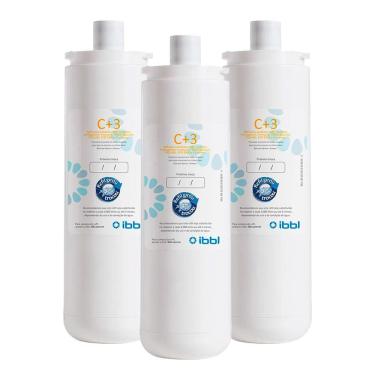 Imagem de Filtro Refil IBBL Girou Trocou C+3 para Purificadores de Água  - Kit com 3 unidades 24010002