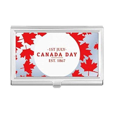 Imagem de Porta-cartões de visita com folha de bordo 4 de julho do Canadá EST 1867
