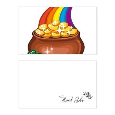 Imagem de Clover Shine Rainbow Ireland St.Patrick's Day Cartão de agradecimento aniversário aniversário saudações casamento agradecimento