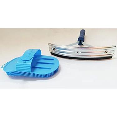 Imagem de Raspadeira Regulável Limpeza Rodo Raspador Para Cavalo