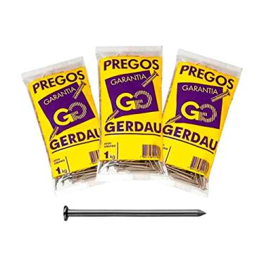 Imagem de Prego com cabeça 14 x 21 gerdau Pacote com um 1 kg