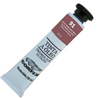 Imagem de Tinta Óleo Corfix 20 ml 091 - Laca Garanca Rosa Antigo