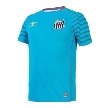 Imagem de Camisa Umbro Goleiro Santos 2021 Masculina - Azul
