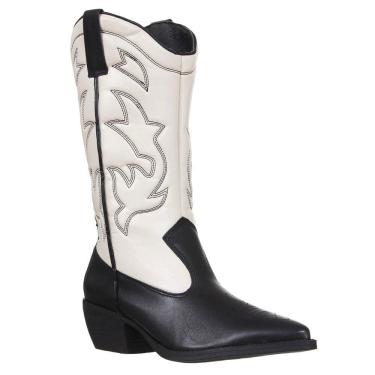 Imagem de Bota Feminina Texana Preta Bico Fino Giulia Doma 33815