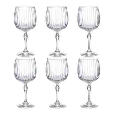 Imagem de Jogo de taças gin tônica em vidro Bormioli Rocco America`20s 745ml 6 peças