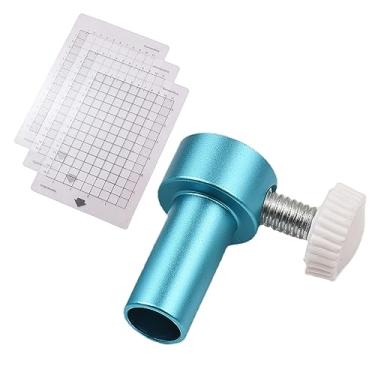 Imagem de CIADAZ Adaptador de caneta para máquina de corte e vinco com 3 peças de tapete de corte 6,5 x 4,5 pol. para máquina de corte CRICUT JOY, suporte para caneta em liga de alumínio para marcador de 8 mm d