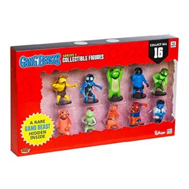 Imagem de Figuras de Ação Gang Beasts | Pack de 12 | 2,5 Pol. Crianças. Brinquedos Super-Heróis p/ Meninos & Meninas. Coleção 16 Minis | 1 Raro Oculto Oficial G