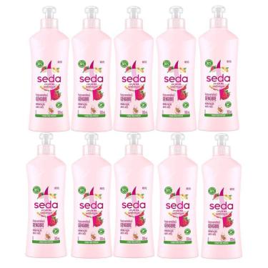 Imagem de Kit 10 Cremes Para Pentear Seda Hidratação Anti Nós 300ml