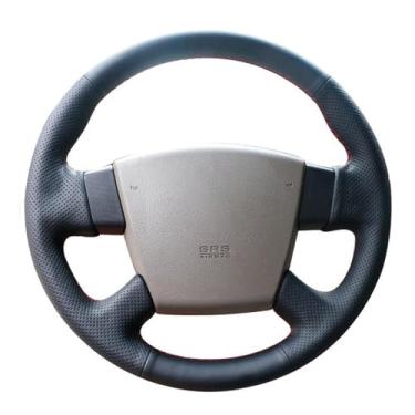 Imagem de Capa de volante, para Nissan Teana 2003-2008, personalize couro costurado à mão DIY
