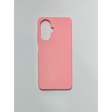 Imagem de Capa capinha compativel Realme C55 aveludada por dentro (Rosa-bebê)