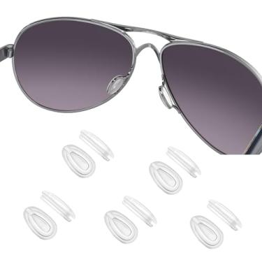Imagem de OOWLIT 5 pares de protetores de nariz transparentes compatíveis com Oakley Feedback OO4079/Holbrook Metal OO4123/Crosshair New 2012 OO4060