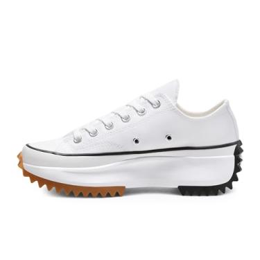 Imagem de Converse Women's Run Star Hike Platform Sneakers, White/Black/Gum, 8.5 Medium US