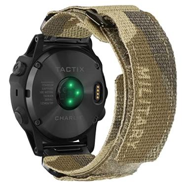 Imagem de Compatível com Garmin, pulseira de relógio, pulseira esportiva de nylon super resistente camuflada com design de laço trançado, para homens da série FÊnix/Forerunner/Vivoactive/Approach/MARQ/quatix/D2 Series Tough Replacement Band For Men