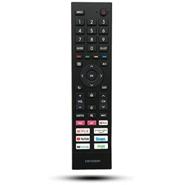Imagem de Controle remoto de substituição ERF3G80H compatível com Hisense TV A7G U7G Series A7G Series 43A7G 50A7G 55A7G 65A7G 75A7G 85A7G U7G 55U7G 65U7G 75U7G 85U7G (sem função de voz)