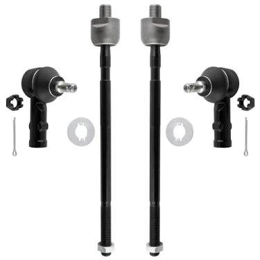 Imagem de BOXI Kit de extremidade de haste de direção frontal interna e externa para Hyundai Accent 1995 1996 1997 1998 1999 | EV354 ES3377