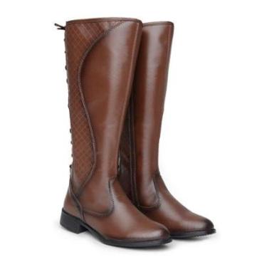 Imagem de Bota Montaria Dona Beja Confortável Cano Médio Feminina-Feminino