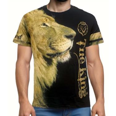 Imagem de Camiseta masculina com estampa animal 3D casual manga curta gola redonda camiseta zoon engraçada, Ltx-0116, G