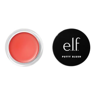 Imagem de e.l.f. Putty Blush, fórmula cremosa e de alto pigmento para um brilho natural, proporciona um acabamento semi-fosco e em pó, vegano e livre de crueldade, Fiji