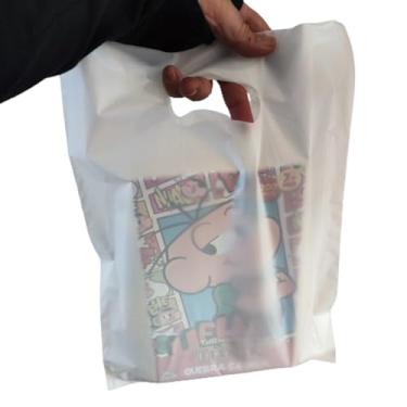 Imagem de 100 SACOLAS PLASTICA BOCA DE PALHAÇO 30X40X0,08 TRANSPARENTE 1°LINHA (BRANCA)